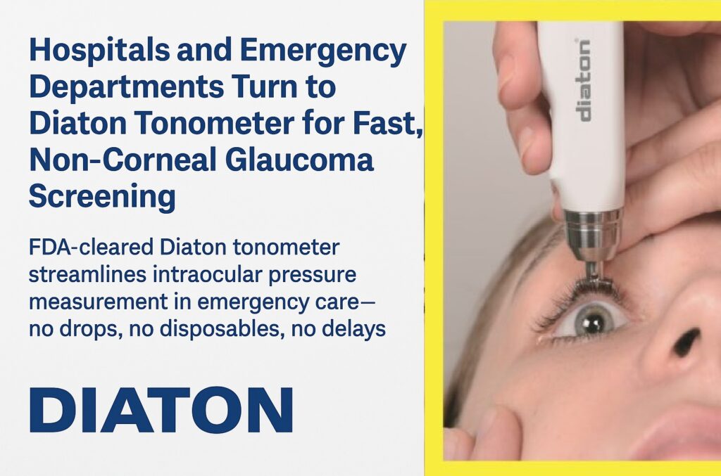 Diaton tonometer Hospital Emergency Department Best Tonometer